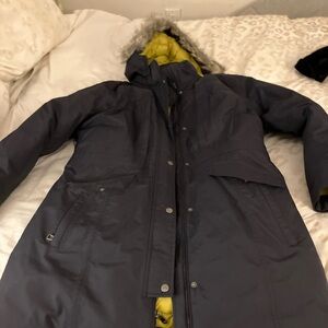 The North Face Black and Yellow Trench Coat